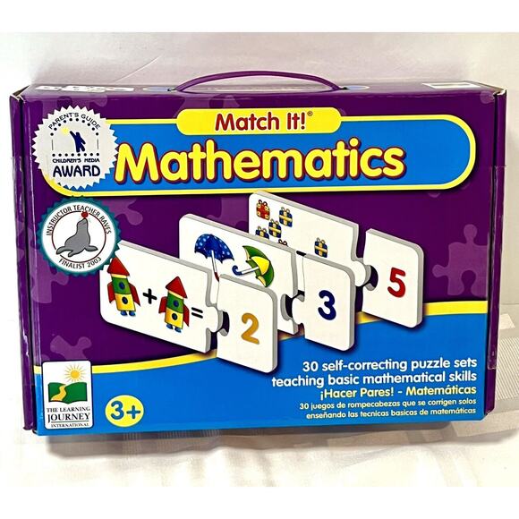MATCH IT! Mathematics Math STEM Addition Subtraction Game Puzzle Set 3+ set 2 - Picture 1 of 6